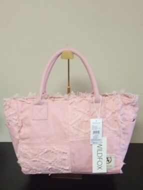 Wildfox Pink Denim Travel Tote NWT